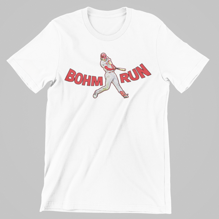 Alec Bohm Phillies t-shirt, Bohm Run shirt, MLB t-shirt, baseball tee, Phillies fans apparel, Alec Bohm fan gear