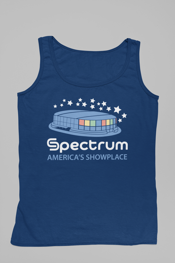 Spectrum throwback apparel, Flyers Spectrum gear, nostalgic Spectrum attire, Flyers tanktops, Spectrum-inspired gear