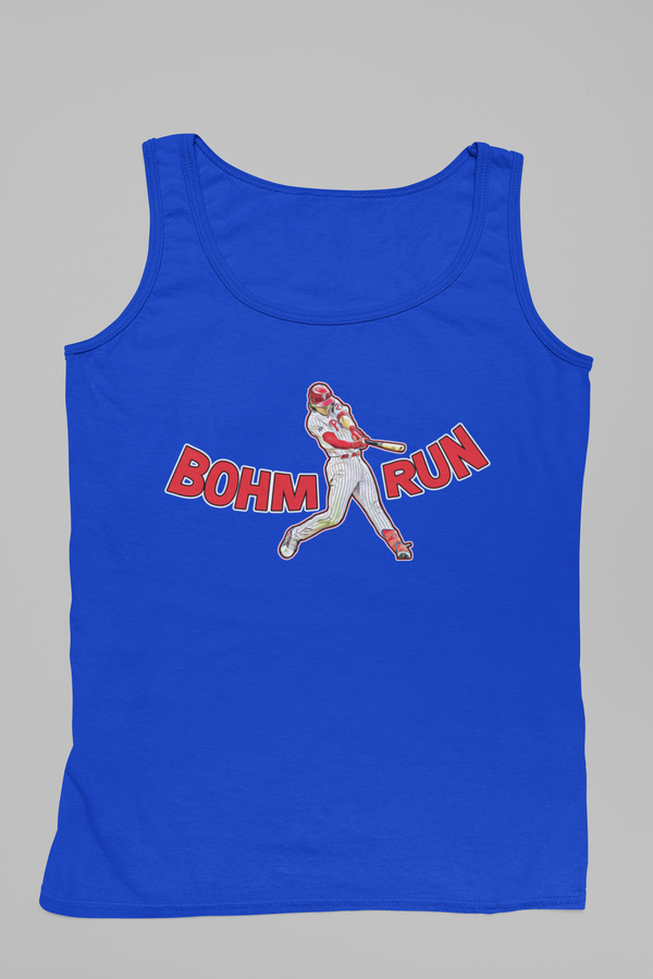 Alec Bohm Phillies tank top, Bohm Run shirt, MLB t-shirt, baseball tee, Phillies fans apparel, Alec Bohm fan gear
