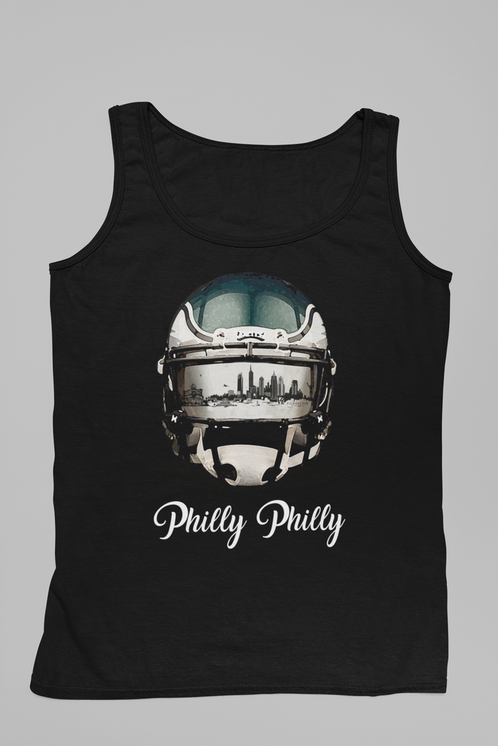Philly Philly Tank Top, Eagles apparel, NFL gear, fan wear, team spirit, game day essentials, Philly pride, sports fashion