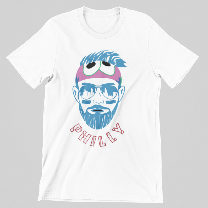 Bryce Harper T-Shirt, Cookie Monster headband, Phillies gear, MLB fashion, fan merch, Phillies merch